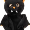 Bearington Echo Plush Stuffed Animal Halloween Black Bat, 7.5 Inches