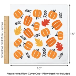 Big Dot Of Happiness Fall Pumpkin - Halloween Or Thanksgiving Party Home Decorative Canvas Cushion Case - Throw Pillow Cover - 16 X 16 Inches -Home Decor Store GUEST 011848da e5e7 4320 a933 b7997571d5ca