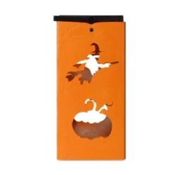 Techko Maid LED Solar 10.8" Portable Halloween Cut Out Decorative Outdoor Lantern Clear -Home Decor Store GUEST 01835556 311f 411b baba 2b388180b6c8