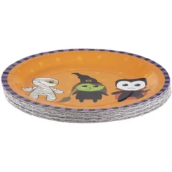 Blue Panda 80 Pack Halloween Witch, Vampire, Mummy Disposable Paper Plates Party Supplies, 9 In -Home Decor Store GUEST 04e1a237 679b 40f2 b5a1 2169f7f3817c