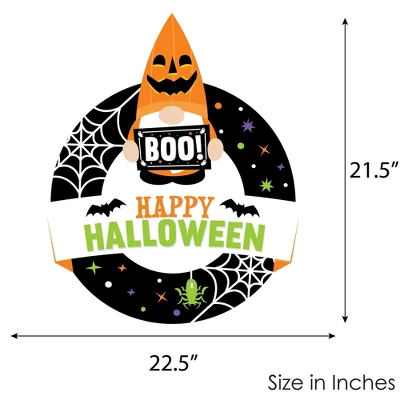 Big Dot Of Happiness Halloween Gnomes - Outdoor Spooky Fall Party Decor - Front Door Wreath 6 Big Dot Of Happiness Halloween Gnomes - Outdoor Spooky Fall Party Decor - Front Door Wreath - Image 4