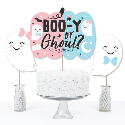 Big Dot Of Happiness Boo-y Or Ghoul - Halloween Gender Reveal Party Centerpiece Sticks - Table Toppers - Set Of 15 4 Big Dot Of Happiness Boo-y Or Ghoul - Halloween Gender Reveal Party Centerpiece Sticks - Table Toppers - Set Of 15 - Image 2