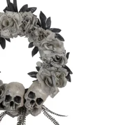 Northlight Double Skull And Gray Roses Halloween Wreath, 16-Inch, Unlit 8 Northlight Double Skull And Gray Roses Halloween Wreath, 16-Inch, Unlit -Home Decor Store GUEST 0c48446c 21f9 493e 9611 5b7b1c4251ee