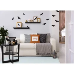 16"x16" Halloween Spooky Ticking Square Throw Pillow - E By Design 12 16"x16" Halloween Spooky Ticking Square Throw Pillow - E By Design -Home Decor Store GUEST 0e57c45f 130b 4b64 9283 ed8470708eb1