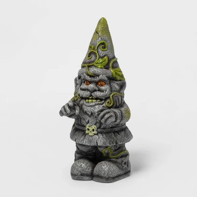 Ghoulish Garden Light Up Gnome Halloween Decorative Figurine - Hyde & EEK! Boutique™ 4 Ghoulish Garden Light Up Gnome Halloween Decorative Figurine - Hyde & EEK! Boutique™ - Image 2