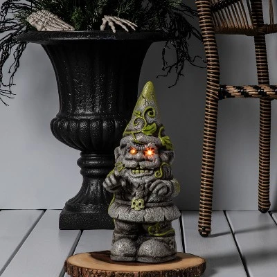 Ghoulish Garden Light Up Gnome Halloween Decorative Figurine - Hyde & EEK! Boutique™ 3 Ghoulish Garden Light Up Gnome Halloween Decorative Figurine - Hyde & EEK! Boutique™