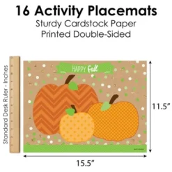 Big Dot Of Happiness Pumpkin Patch - Paper Fall, Halloween Or Thanksgiving Party Coloring Sheets - Activity Placemats - Set Of 16 -Home Decor Store GUEST 166ccb20 3fa3 4c74 86db 31cd83b9ef4c