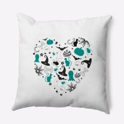 16"x16" Halloween Heart Square Throw Pillow - E By Design -Home Decor Store GUEST 17976e0a 6258 40bd 8507 8d603fb37b42