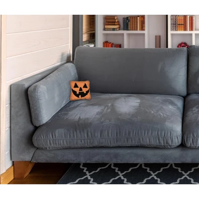 C&F Home 8" X 8" Jack-O-Lantern Petite Hooked Halloween Throw Pillow 4 C&F Home 8" X 8" Jack-O-Lantern Petite Hooked Halloween Throw Pillow - Image 2