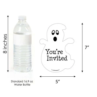 Big Dot Of Happiness Spooky Ghost - Shaped Fill-in Invitations - Halloween Party Invitation Cards With Envelopes - Set Of 12 5 Big Dot Of Happiness Spooky Ghost - Shaped Fill-in Invitations - Halloween Party Invitation Cards With Envelopes - Set Of 12 - Image 3