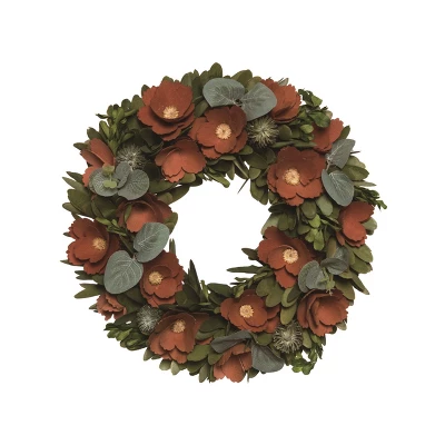Transpac Foam 13.39 In. Multicolor Halloween Marigolds Floral Wreath 3 Transpac Foam 13.39 In. Multicolor Halloween Marigolds Floral Wreath