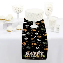 Big Dot Of Happiness Jack-O'-Lantern Halloween - Petite Kids Halloween Party Paper Table Runner - 12 X 60 Inches