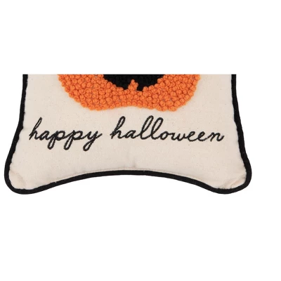 C&F Home 8" X 8" Pumpkin Jack-O-Lantern French Knot Halloween Throw Pillow 7 C&F Home 8" X 8" Pumpkin Jack-O-Lantern French Knot Halloween Throw Pillow - Image 5
