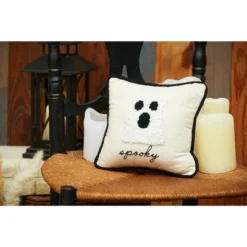 C&F Home 8" X 8" Spooky Halloween Ghost French Knot Throw Pillow -Home Decor Store GUEST 2d27434f 995a 4ebf be3d 14a759a98ea5
