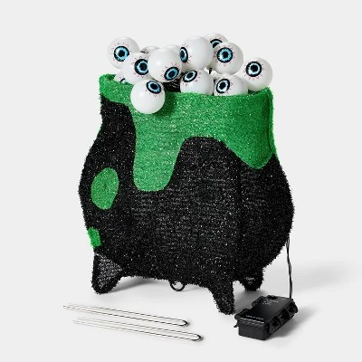 13" Witch Cauldron With Eye Balls Halloween Novelty Sculpture Light - Hyde & EEK! Boutique™ 4 13" Witch Cauldron With Eye Balls Halloween Novelty Sculpture Light - Hyde & EEK! Boutique™ - Image 2