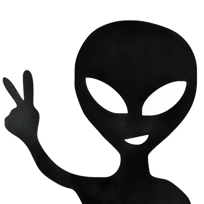 38" Halloween Alien Garden Stake - National Tree Company 4 38" Halloween Alien Garden Stake - National Tree Company - Image 2