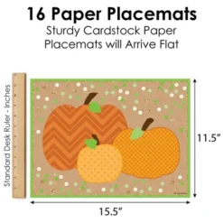 Big Dot Of Happiness Pumpkin Patch - Party Table Decorations - Fall, Halloween Or Thanksgiving Party Placemats - Set Of 16 8 Big Dot Of Happiness Pumpkin Patch - Party Table Decorations - Fall, Halloween Or Thanksgiving Party Placemats - Set Of 16 -Home Decor Store GUEST 33207fe5 eef7 467c a90c aecea6df3234
