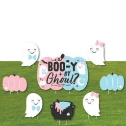Big Dot Of Happiness Boo-y Or Ghoul - Yard Sign And Outdoor Lawn Decorations - Halloween Gender Reveal Party Yard Signs - Set Of 8 -Home Decor Store GUEST 338e44d6 3d4b 49b8 9ba1 6b7cefa49d4a