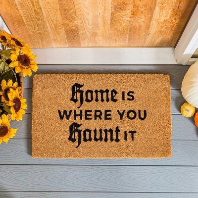 Evergreen 16 X 28 Halloween Greeting Coir Mat, Home Is Where You Haunt It For Indoor And Outdoor Decor 6 Evergreen 16 X 28 Halloween Greeting Coir Mat, Home Is Where You Haunt It For Indoor And Outdoor Decor - Image 4