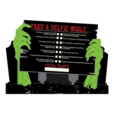 Big Dot Of Happiness Zombie Zone - Selfie Scavenger Hunt - Halloween Or Birthday Zombie Crawl Party Game - Set Of 12 3 Big Dot Of Happiness Zombie Zone - Selfie Scavenger Hunt - Halloween Or Birthday Zombie Crawl Party Game - Set Of 12