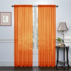 Kate Aurora 2 Piece Halloween Themed Rod Pocket Sheer Voile Window Curtain Panels -Home Decor Store GUEST 34d9b285 5d11 43c9 ae07 fe97b8092c45