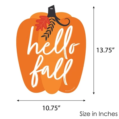 Big Dot Of Happiness Fall Pumpkin - Hanging Porch Halloween Or Thanksgiving Party Outdoor Decorations - Front Door Decor - 1 Piece Sign 6 Big Dot Of Happiness Fall Pumpkin - Hanging Porch Halloween Or Thanksgiving Party Outdoor Decorations - Front Door Decor - 1 Piece Sign - Image 4