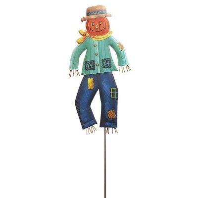 Halloween Mint Leopard Scarecrow - One Garden Stake 32.25 Inches - Autumn - F22084 - Metal - Multicolored 3 Halloween Mint Leopard Scarecrow - One Garden Stake 32.25 Inches - Autumn - F22084 - Metal - Multicolored