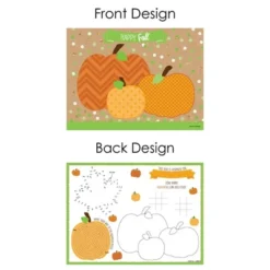 Big Dot Of Happiness Pumpkin Patch - Paper Fall, Halloween Or Thanksgiving Party Coloring Sheets - Activity Placemats - Set Of 16 -Home Decor Store GUEST 3f22fa3d bfb5 4c04 84ee 0f0b998dd903