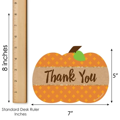Big Dot Of Happiness Pumpkin Patch - Shaped Thank You Cards - Fall, Halloween Or Thanksgiving Party Thank You Note Cards With Envelopes - Set Of 12 6 Big Dot Of Happiness Pumpkin Patch - Shaped Thank You Cards - Fall, Halloween Or Thanksgiving Party Thank You Note Cards With Envelopes - Set Of 12 - Image 4
