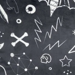 18"x18" Halloween Elements Square Throw Pillow Black - Lush Décor