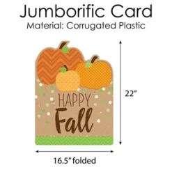 Big Dot Of Happiness Pumpkin Patch - Fall, Halloween Or Thanksgiving Giant Greeting Card - Big Shaped Jumborific Card -Home Decor Store GUEST 426bda28 e33b 4700 b6f3 b8e153a783d0