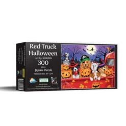 Sunsout Red Truck Halloween 300 Pc Halloween Jigsaw Puzzle 35322
