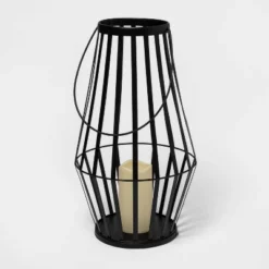 18" Light Up Metal Slat Black Halloween Decorative Lantern - Hyde & EEK! Boutique™ -Home Decor Store GUEST 4b54a24f 1b79 49ae 94f6 e77cd41dbde5