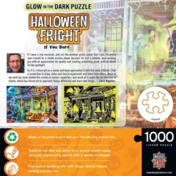MasterPieces 1000 Piece Halloween Glow In The Dark Puzzle - If You Dare -Home Decor Store GUEST 58c1f8b4 4307 48fc 96f2 a3813d058c29