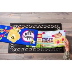 Evergreen Indoor Outdoor Doormat Bundle Set Of 5 - Frame And 4 Welcome Seasonal Inserts Halloween Christmas Thanksgiving Bless This Home -Home Decor Store GUEST 5c47f46b af86 4168 9eda 699f12b6671f