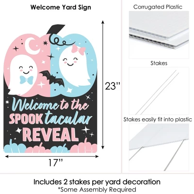 Big Dot Of Happiness Boo-y Or Ghoul - Party Decorations - Halloween Gender Reveal Party Welcome Yard Sign 8 Big Dot Of Happiness Boo-y Or Ghoul - Party Decorations - Halloween Gender Reveal Party Welcome Yard Sign - Image 6