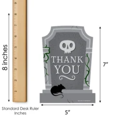 Big Dot Of Happiness Creepy Cemetery - Shaped Thank You Cards - Spooky Halloween Tombstone Party Thank You Note Cards With Envelopes - Set Of 12 -Home Decor Store GUEST 6400a2c2 9dc0 4d5c 8e6f d1e37bf21ee9