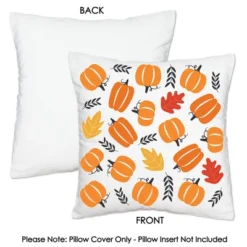 Big Dot Of Happiness Fall Pumpkin - Halloween Or Thanksgiving Party Home Decorative Canvas Cushion Case - Throw Pillow Cover - 16 X 16 Inches -Home Decor Store GUEST 70bc7dbe eabc 4c6c 9070 c91292ec8584