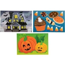 36-Pack Halloween Jigsaw Puzzles For Kids Party Favor, Toddlers Toy Puzzle Gift, 6 Designs, 5.5" X 8", 28pc -Home Decor Store GUEST 73c99a77 510f 42f7 92e3 a9b20687d7df