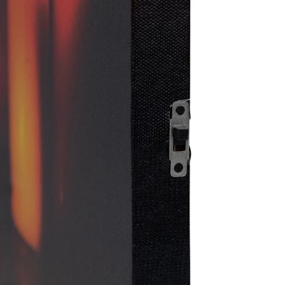 Northlight LED Lighted Jack-O-Lanterns And Leaves Halloween Canvas Wall Art 15.75" X 23.5" 4 Northlight LED Lighted Jack-O-Lanterns And Leaves Halloween Canvas Wall Art 15.75" X 23.5" - Image 2