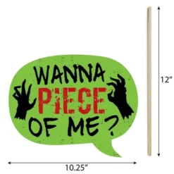Big Dot Of Happiness Funny Zombie Zone - Halloween Or Birthday Zombie Crawl Party Photo Booth Props Kit - 10 Piece 6 Big Dot Of Happiness Funny Zombie Zone - Halloween Or Birthday Zombie Crawl Party Photo Booth Props Kit - 10 Piece -Home Decor Store GUEST 7d039e9f cebc 43b3 a90f 8524abb3d0ef