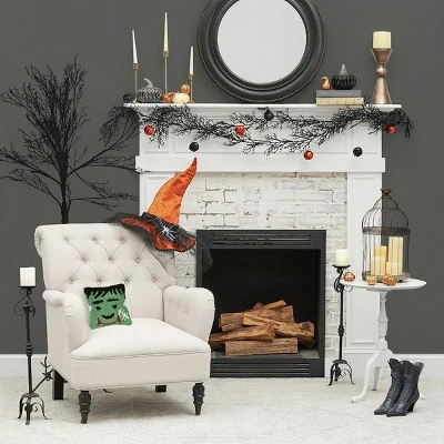 C&F Home 8" X 8" Frankenstein Petite Hooked Halloween Throw Pillow 3 C&F Home 8" X 8" Frankenstein Petite Hooked Halloween Throw Pillow - Image 2