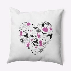 16"x16" Halloween Heart Square Throw Pillow - E By Design -Home Decor Store GUEST 80374880 474d 48a5 8bd8 464a9682bc9d