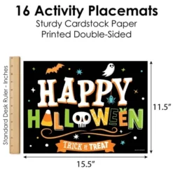 Big Dot Of Happiness Jack-O'-Lantern Halloween - Paper Kids Halloween Party Coloring Sheets - Activity Placemats - Set Of 16 9 Big Dot Of Happiness Jack-O'-Lantern Halloween - Paper Kids Halloween Party Coloring Sheets - Activity Placemats - Set Of 16 -Home Decor Store GUEST 8287c94c d8a7 41bb bfad c48a3a8bf91d
