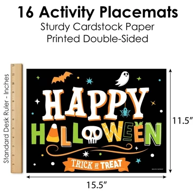 Big Dot Of Happiness Jack-O'-Lantern Halloween - Paper Kids Halloween Party Coloring Sheets - Activity Placemats - Set Of 16 5 Big Dot Of Happiness Jack-O'-Lantern Halloween - Paper Kids Halloween Party Coloring Sheets - Activity Placemats - Set Of 16 - Image 3