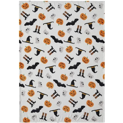 Kate Aurora Oversized Halloween Witchy Business & Jack O'Lanterns Ultra Soft & Plush Fleece Accent Throw Blanket - 50 In. X 70 In. 4 Kate Aurora Oversized Halloween Witchy Business & Jack O'Lanterns Ultra Soft & Plush Fleece Accent Throw Blanket - 50 In. X 70 In. - Image 2