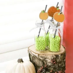 Big Dot Of Happiness Pumpkin Patch Paper Straw Decor - Fall Or Halloween Party Striped Decorative Straws - Set Of 24 -Home Decor Store GUEST 876fbbf4 80b2 4a5a a3ee 2148dcb3d02e