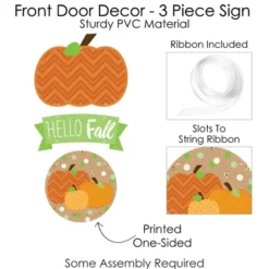 Big Dot Of Happiness Pumpkin Patch - Hanging Porch Fall, Halloween Or Thanksgiving Party Outdoor Decorations - Front Door Decor - 3 Piece Sign -Home Decor Store GUEST 87ca3a6d a3ef 48bb a6cc 5632ce3a11c6
