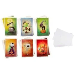 Sustainable Greetings 48 Pack Halloween Greeting Cards Bulk With Envelopes, 6 Assorted Cartoon Monsters Design, 4 X 6 In -Home Decor Store GUEST 88e426bf 9736 4e90 8b9e 5f8060dff502