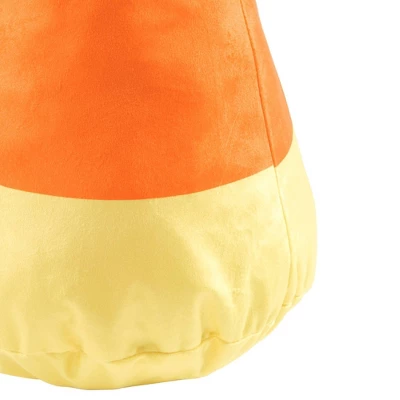 16"x9" Candy Corn Shaped Halloween Novelty Throw Pillow - Lush Décor 4 16"x9" Candy Corn Shaped Halloween Novelty Throw Pillow - Lush Décor - Image 2
